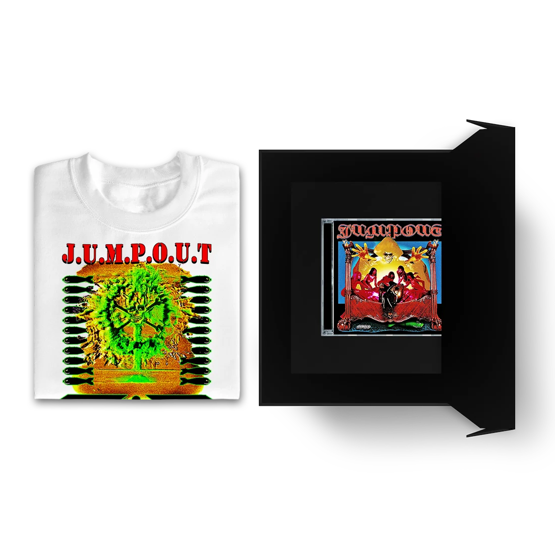 OsamaSon Jump Out Box Set with White T-Shirt and CD