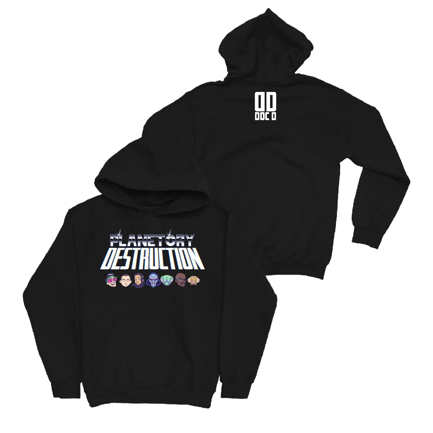 Doctor Destruction 专辑标志 Planetory Destruction 连帽卫衣