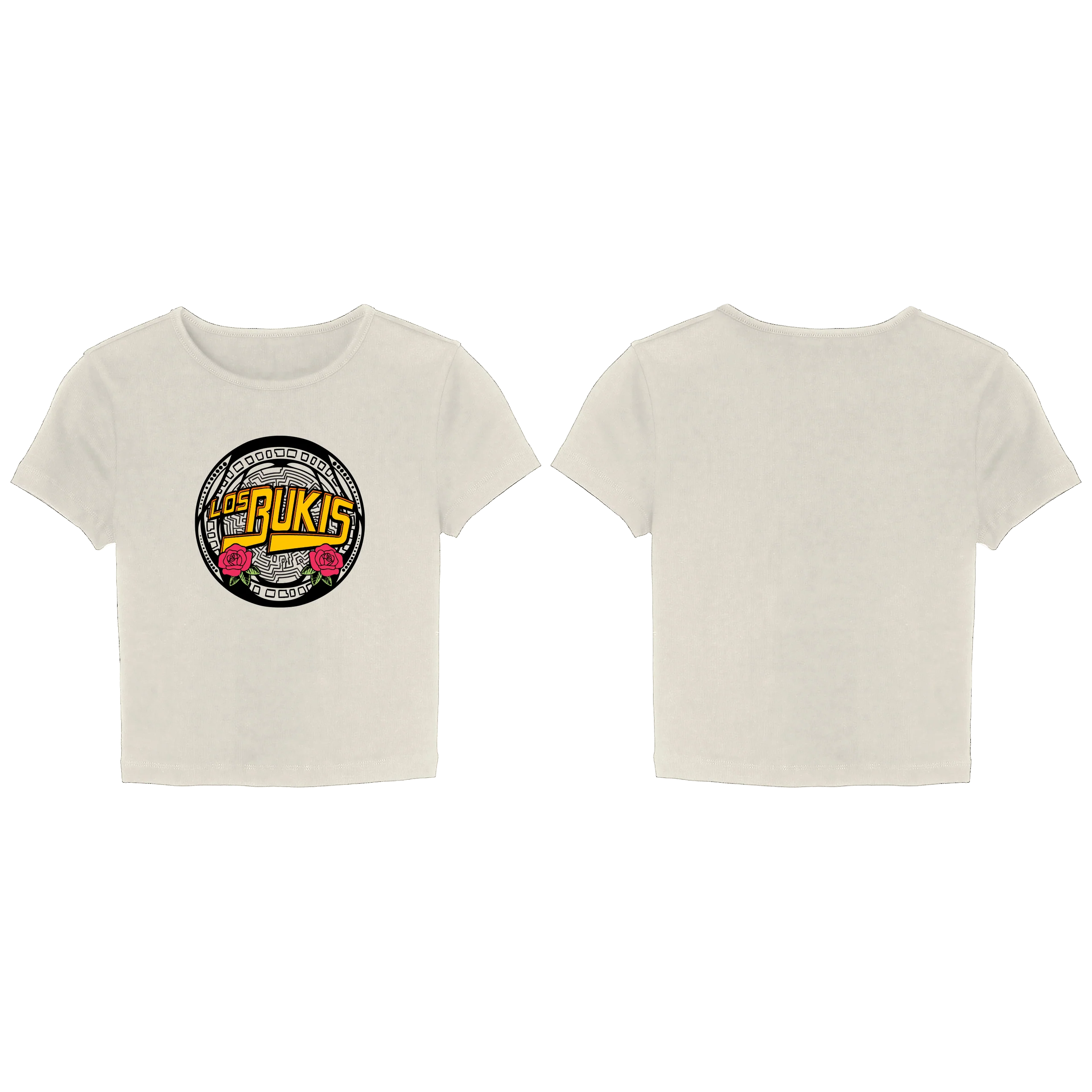 Los Bukis TPS Emblem Ladies T-Shirt LA Only in Cream