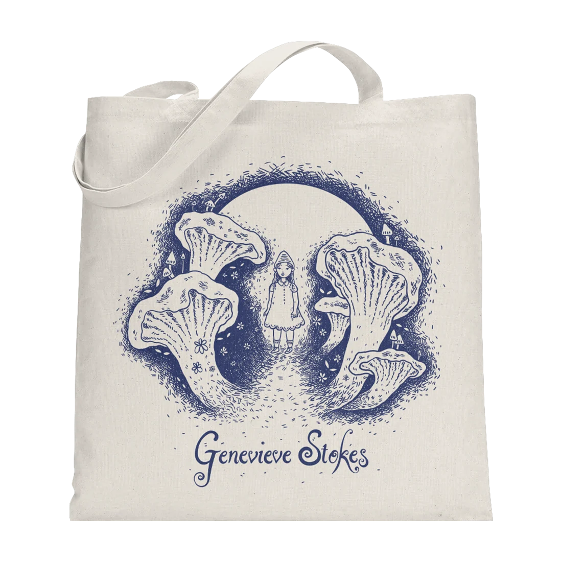Genevieve Stokes Art By Farien Tote in Natural Cotton Canvas
