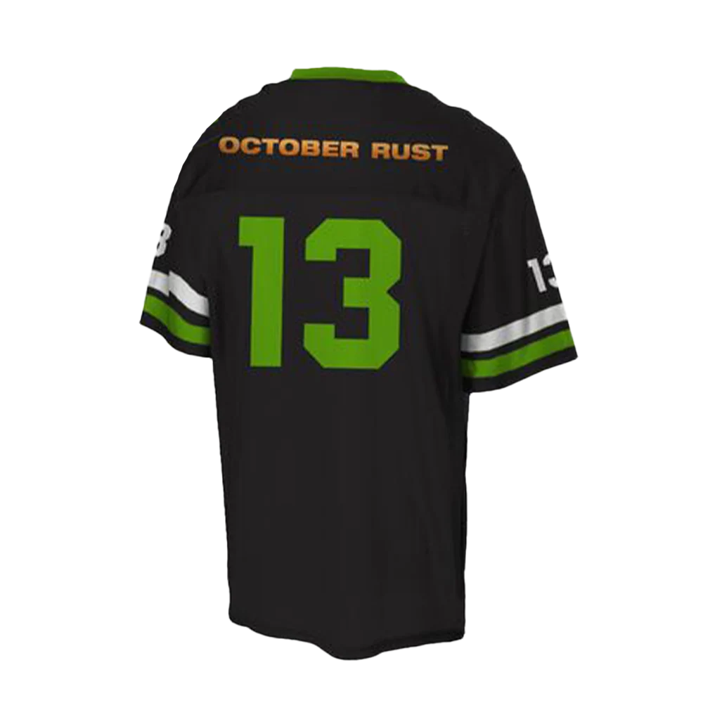 Type O Negative October Rust Football Jersey with Embroidered Logo