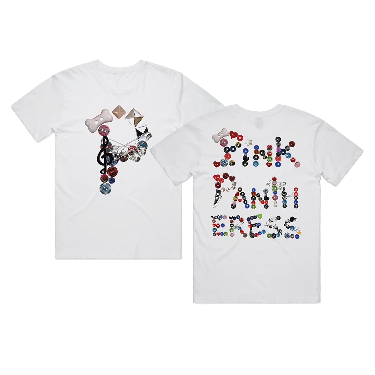 PinkPantheress Fancy That Buttons White Unisex Heavyweight Tee