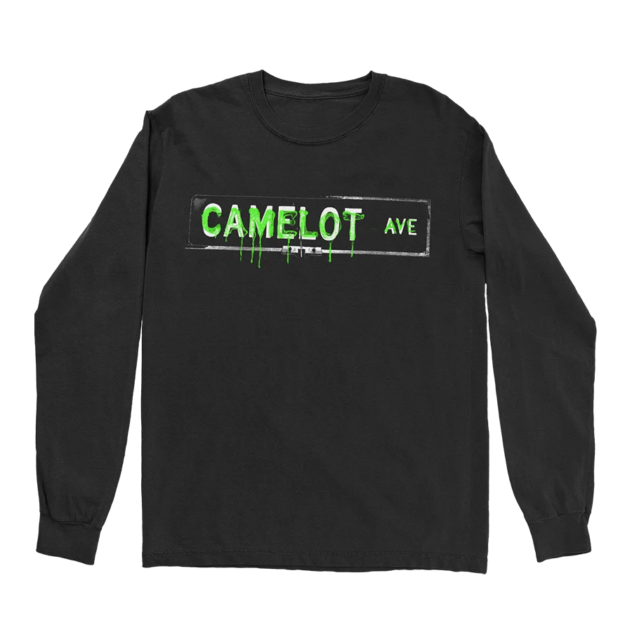 NLE Choppa Camelot Long Sleeve T-Shirt in Black