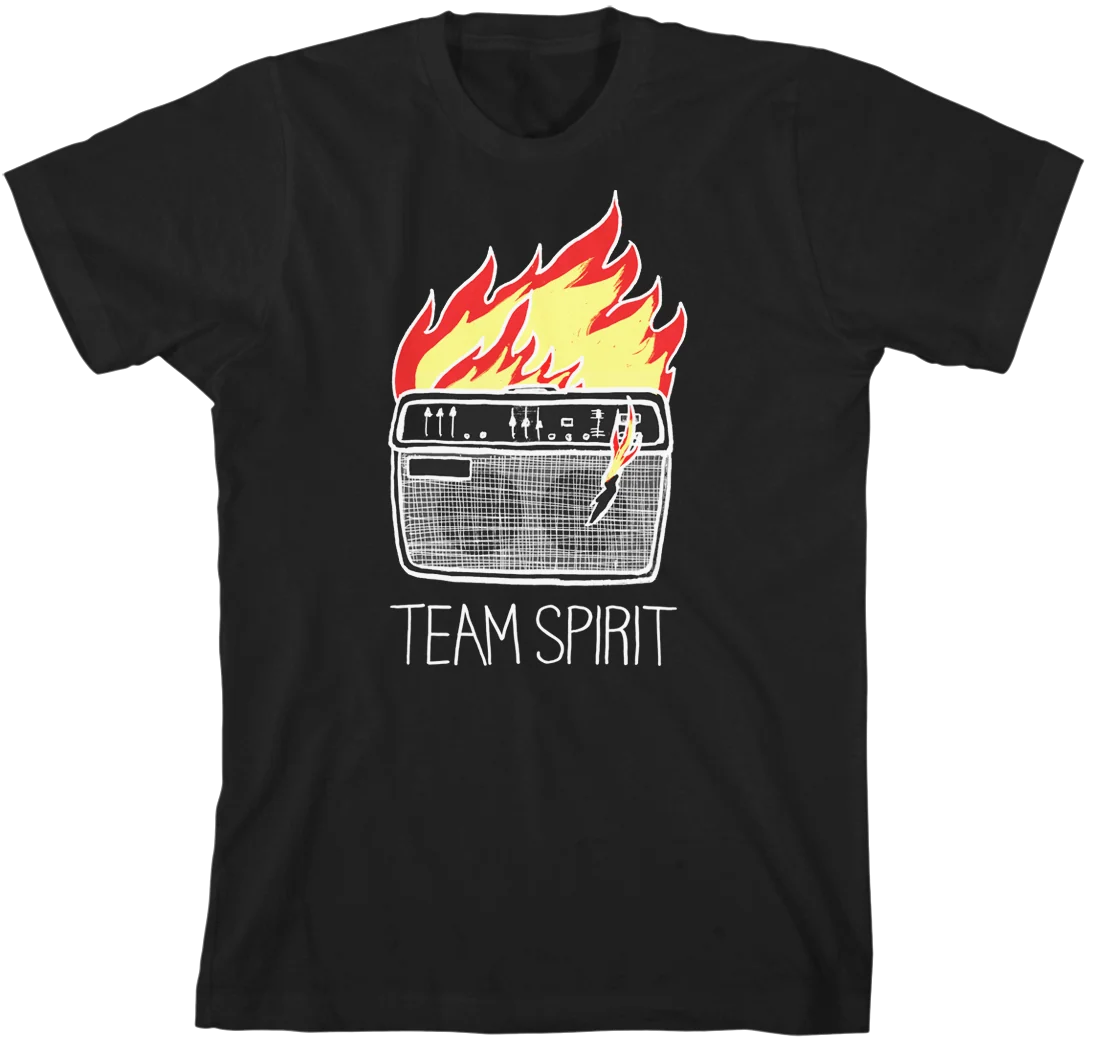 Amp Unisex T-Shirt in Black Cotton