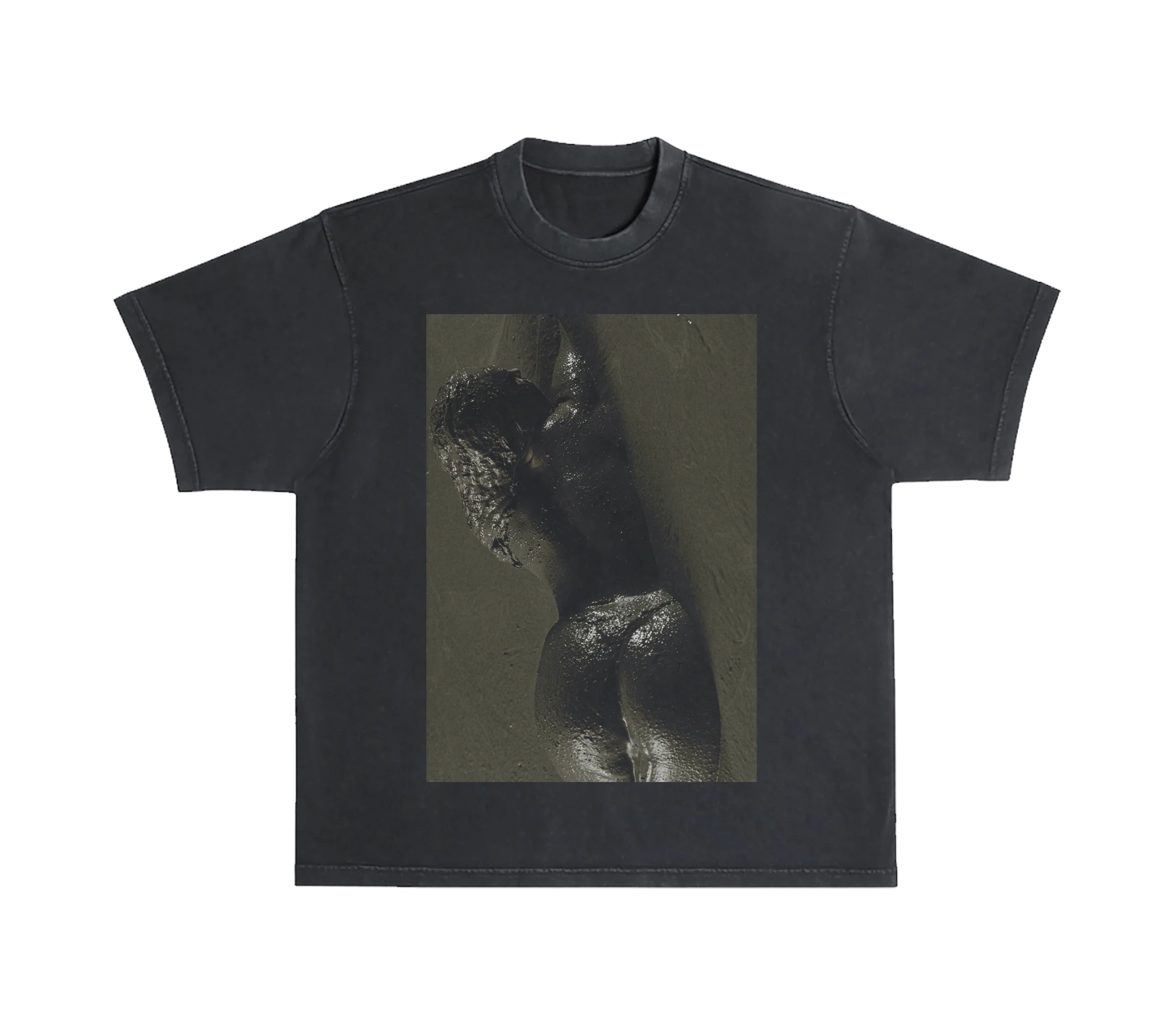 Mud Photo T-Shirt, Heavyweight Cotton with Cobrah Prints