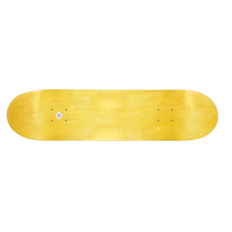 Atlantic Records Skate Deck with Multi-Colored Logo on Black