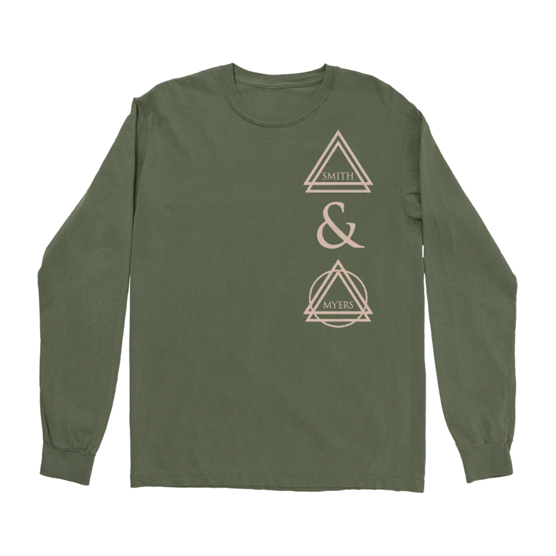 Smith & Myers Triangle Long Sleeve T-Shirt in Green