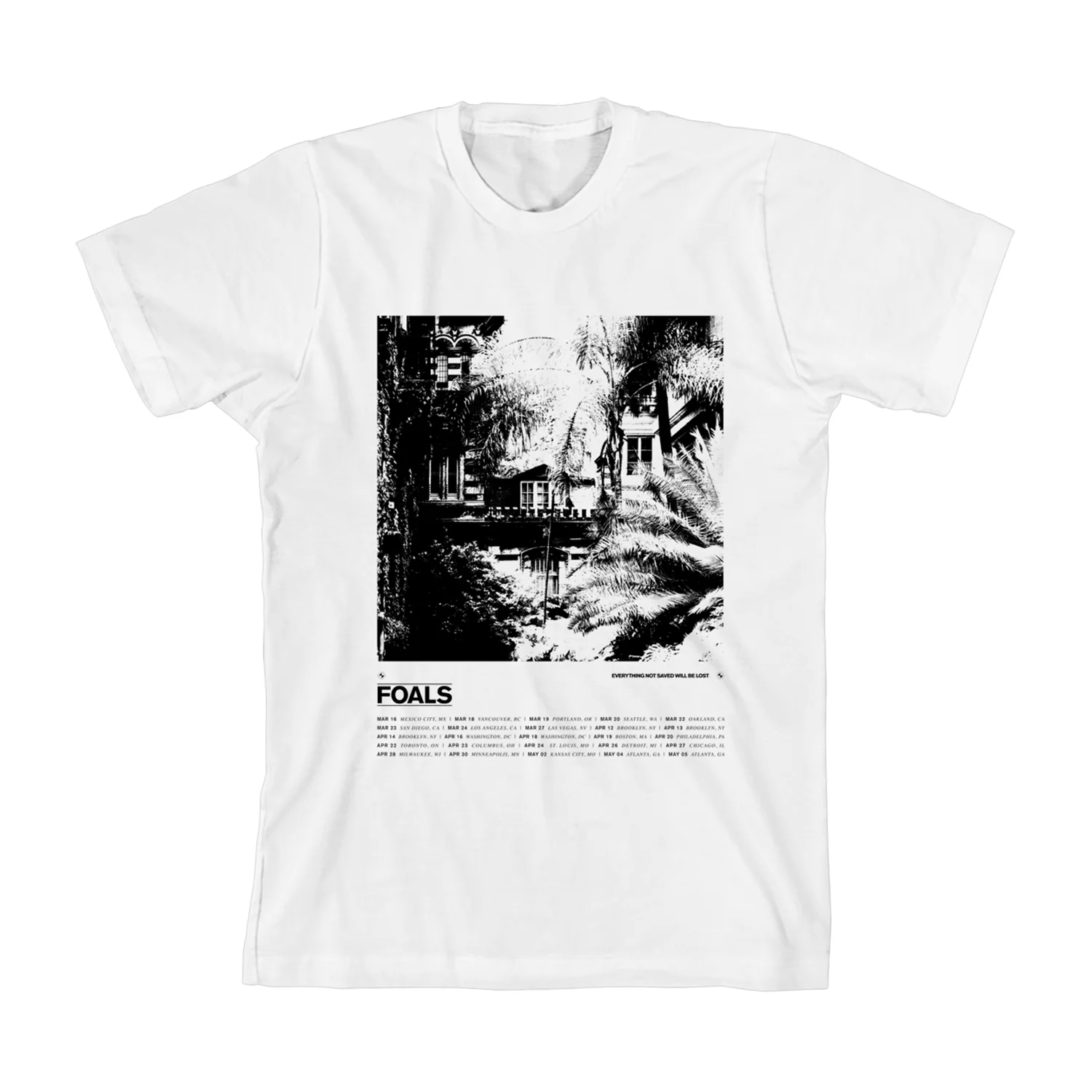 Foals North American Tour 2019 White T-Shirt