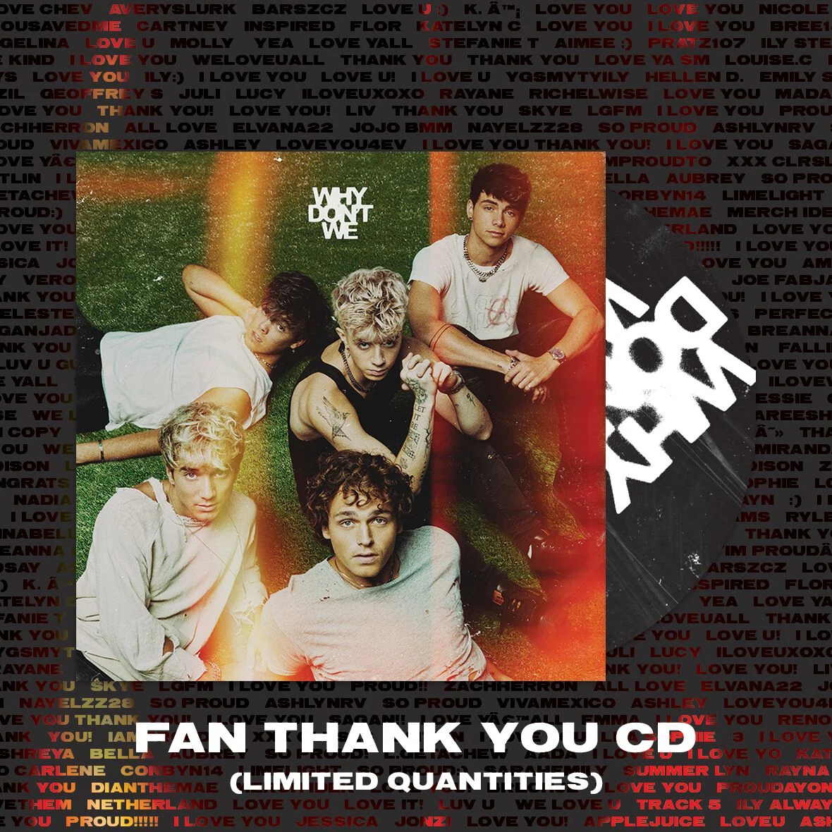 Fan Thank You CD 限量版，印有姓名