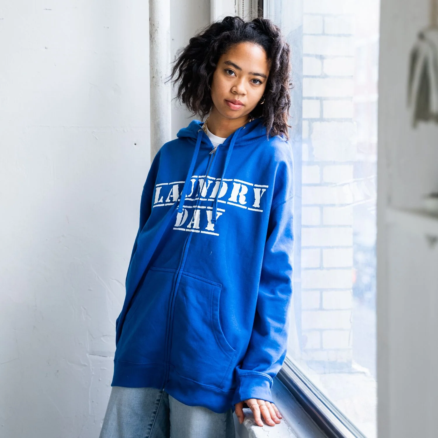 Laundry Day The Cousinization of Five Guys One Sweater Blue Hoodie