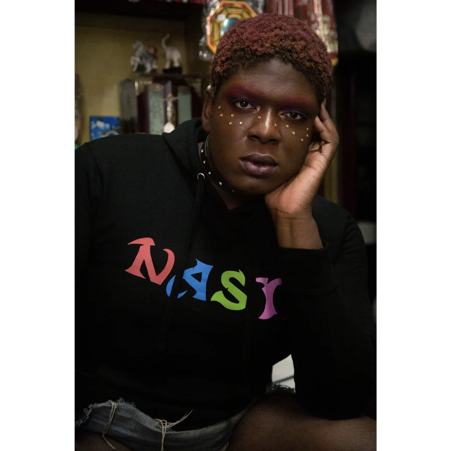 Rico Nasty Nasty Mob 短款连帽卫衣 黑色