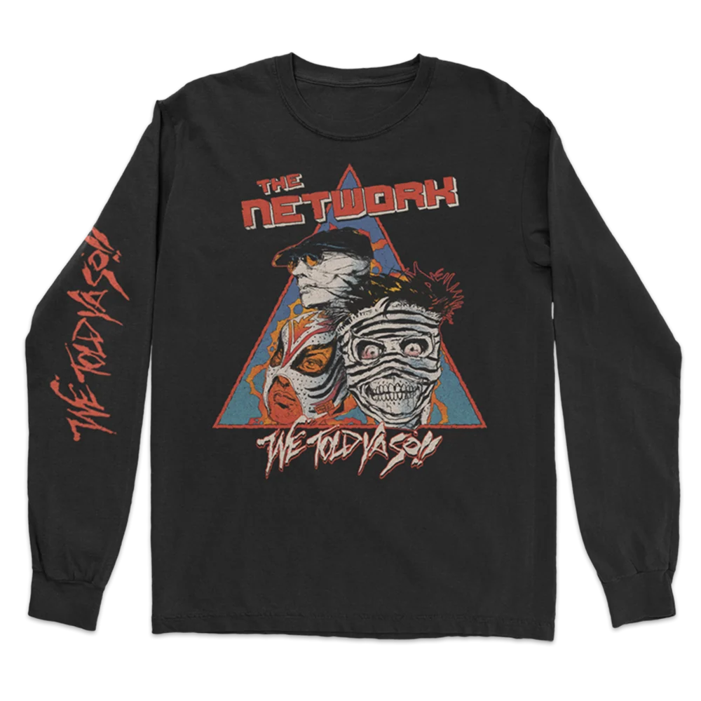 Astro Prism Long Sleeve T-Shirt in Black Cotton from The Network