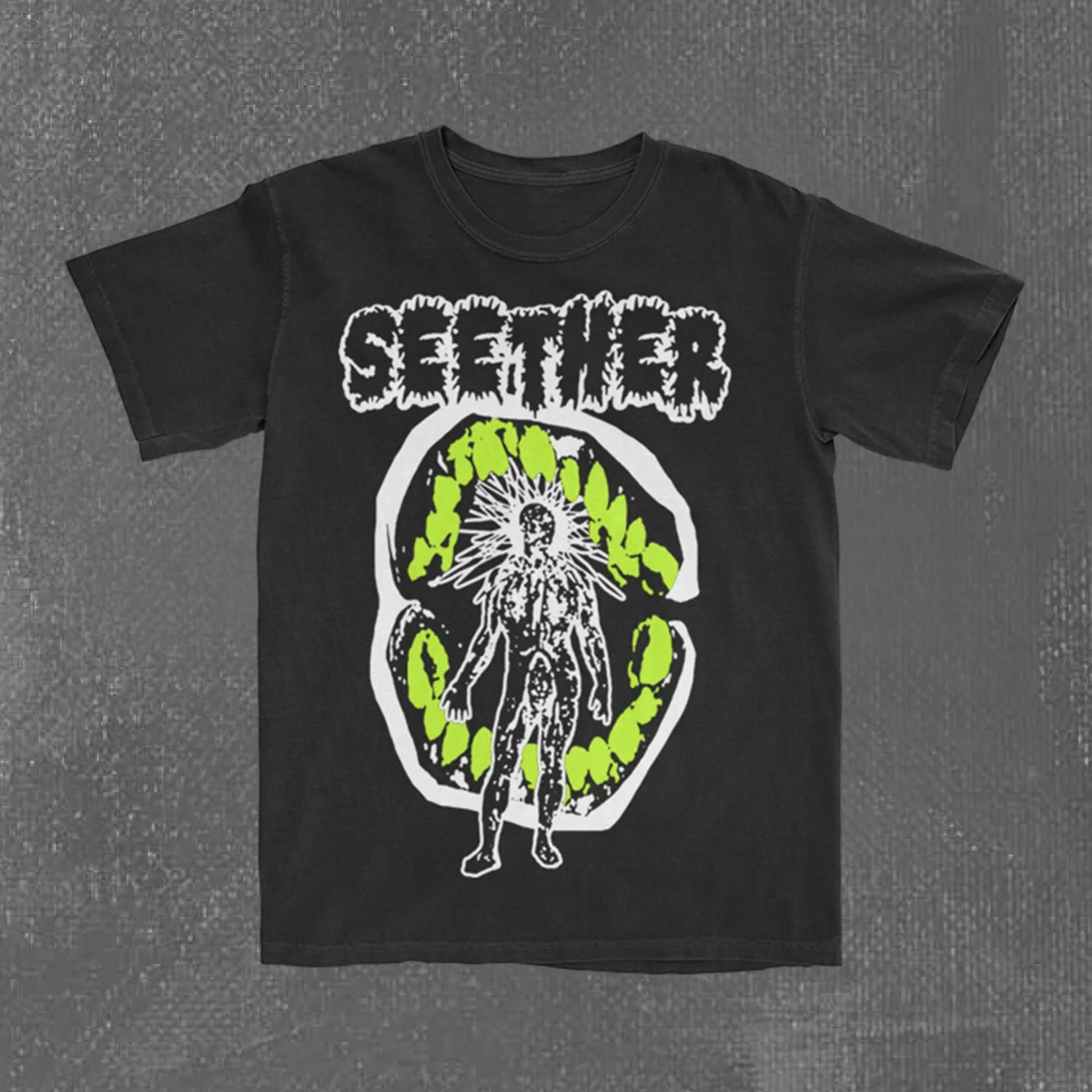 Seether Mouth Man 黑色中性T恤
