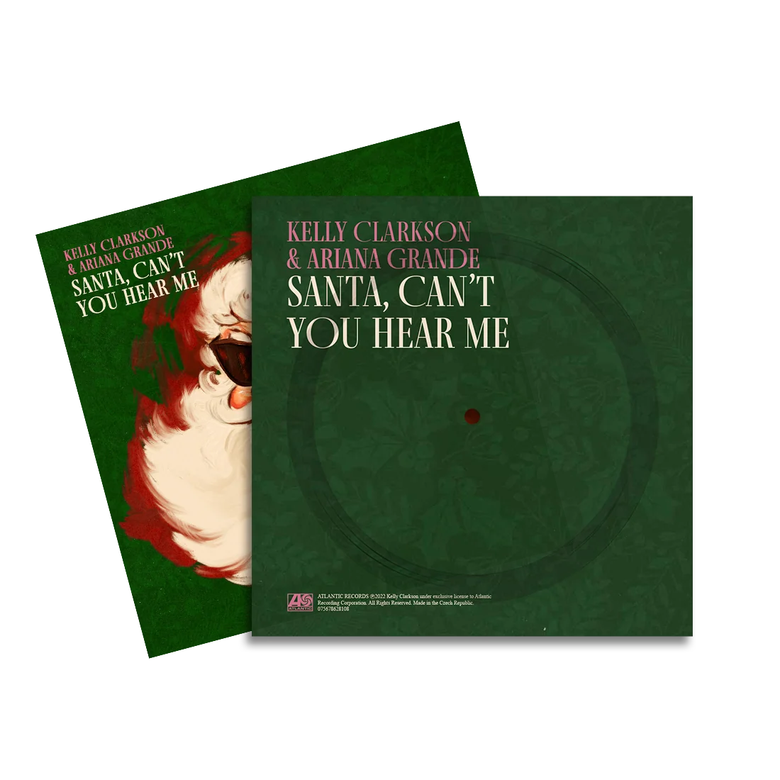 Kelly Clarkson Santa Can't You Hear Me Flexi Disc with Ariana Grande