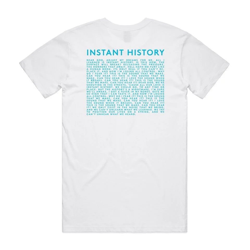 Biffy Clyro Instant History White T-Shirt in Cotton