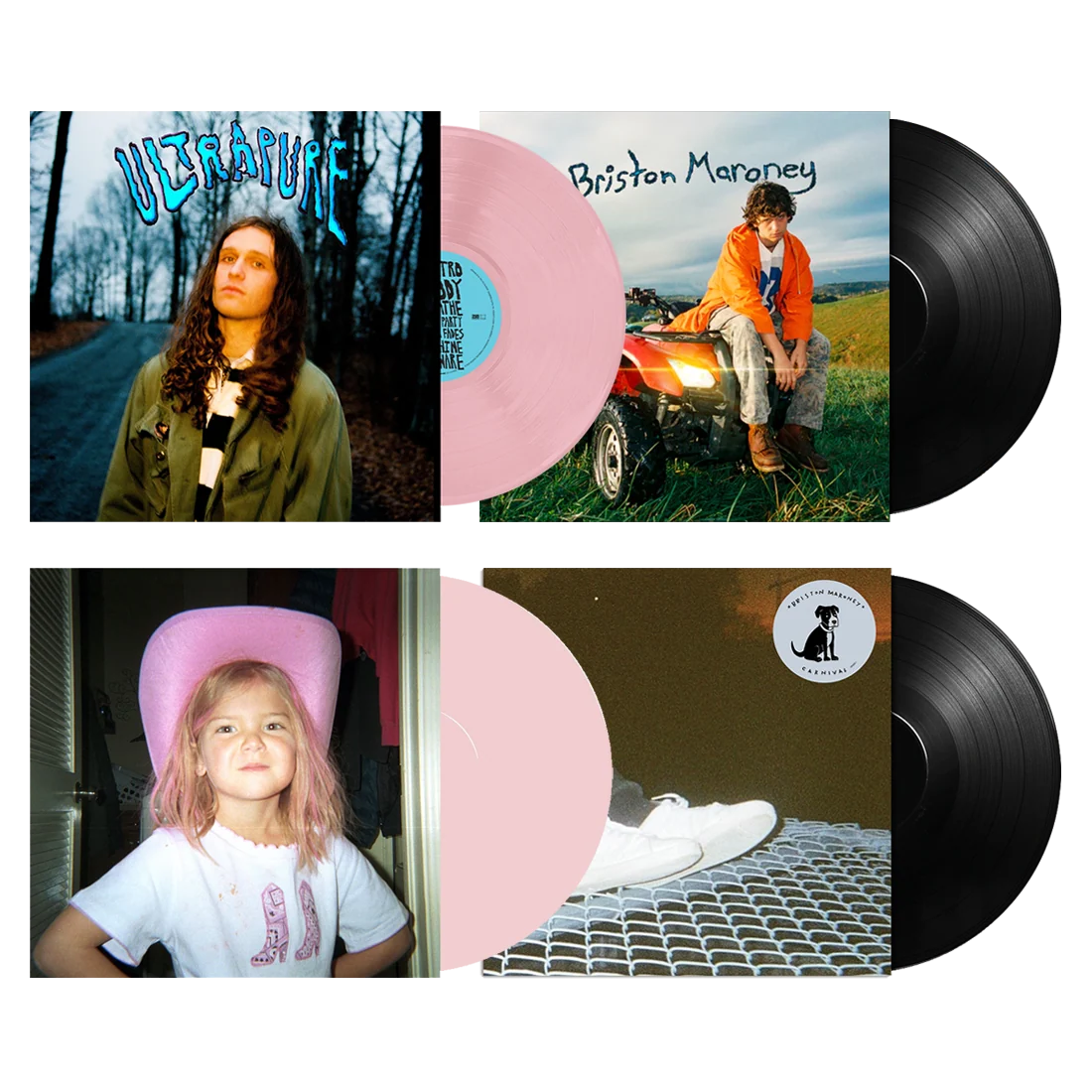 Briston Maroney Vinyl Bundle With Ultrapure Sunflower Indiana and Carnival EPs