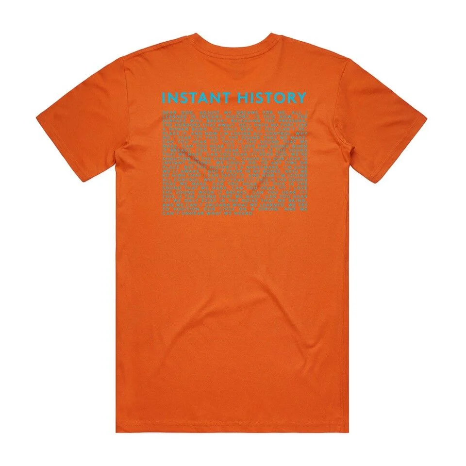 Biffy Clyro 的 Instant History 橙色 T 恤