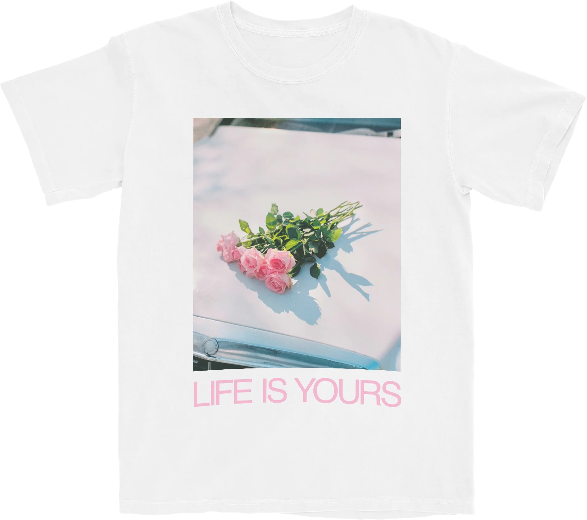 Foals Life Is Yours 白色专辑图案棉质 T 恤