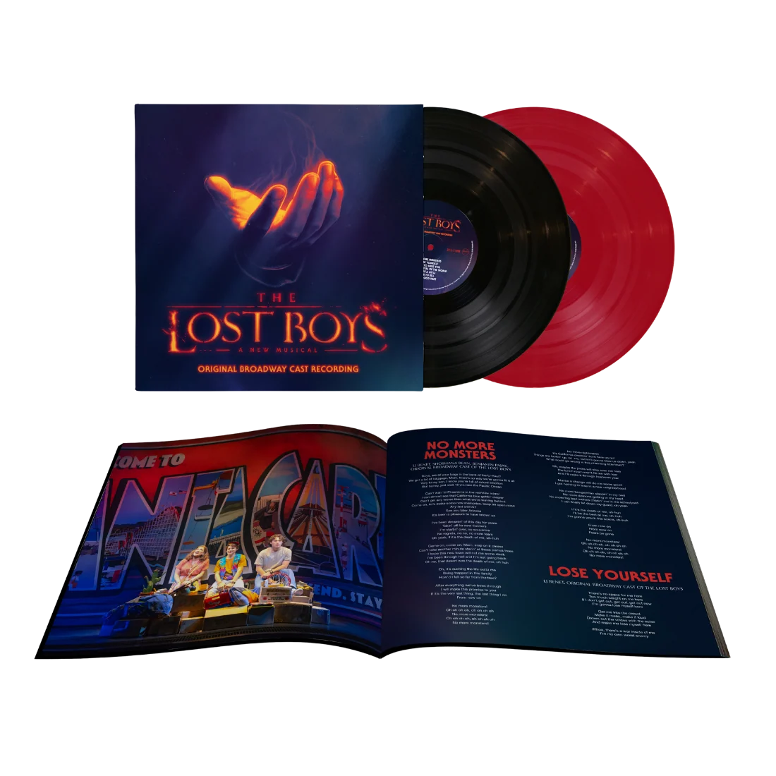 The Lost Boys Original Broadway Cast Recording on Black and Red 2LP Vinyl