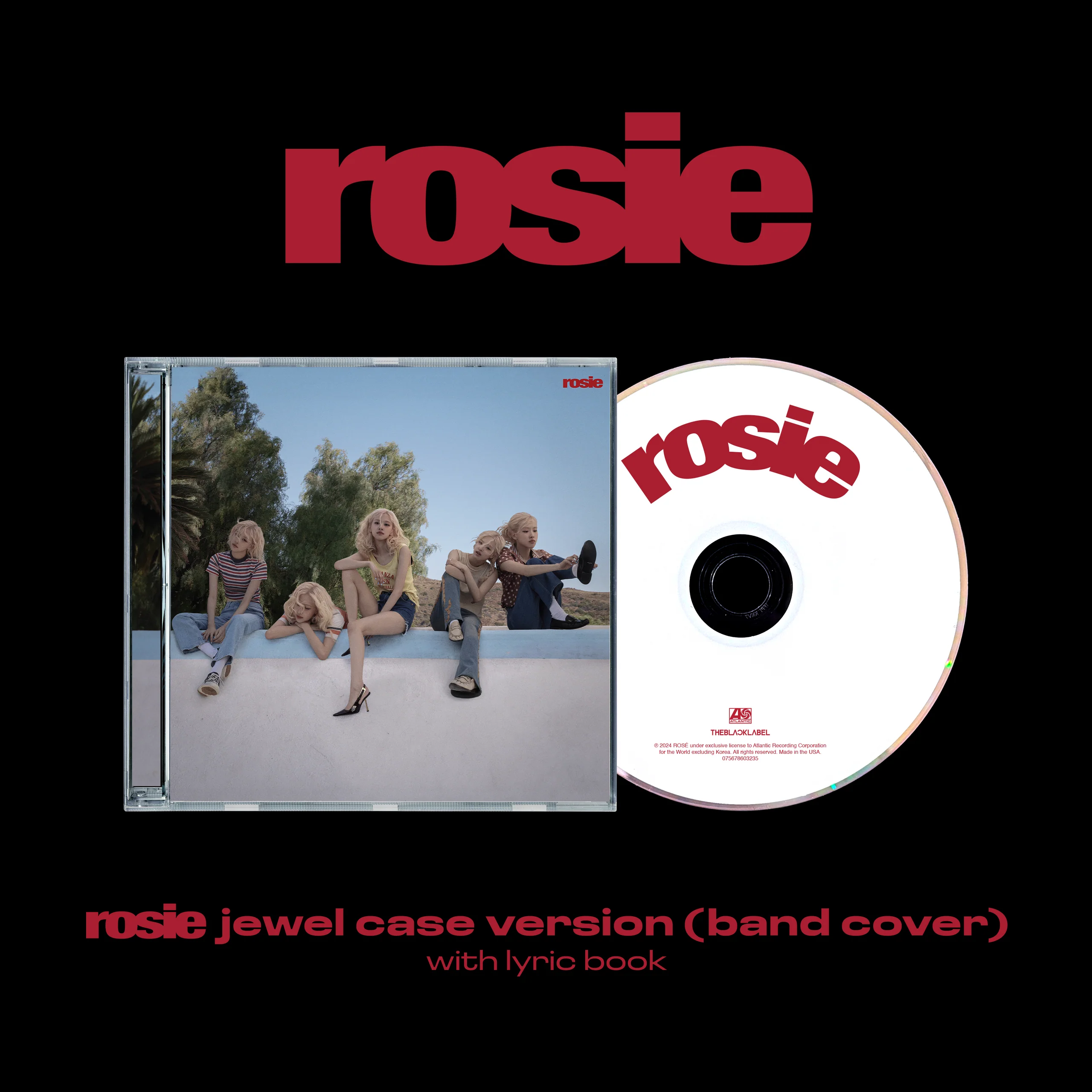 ROSÉ rosie 珠宝盒装 CD（含乐队封面与歌词册）