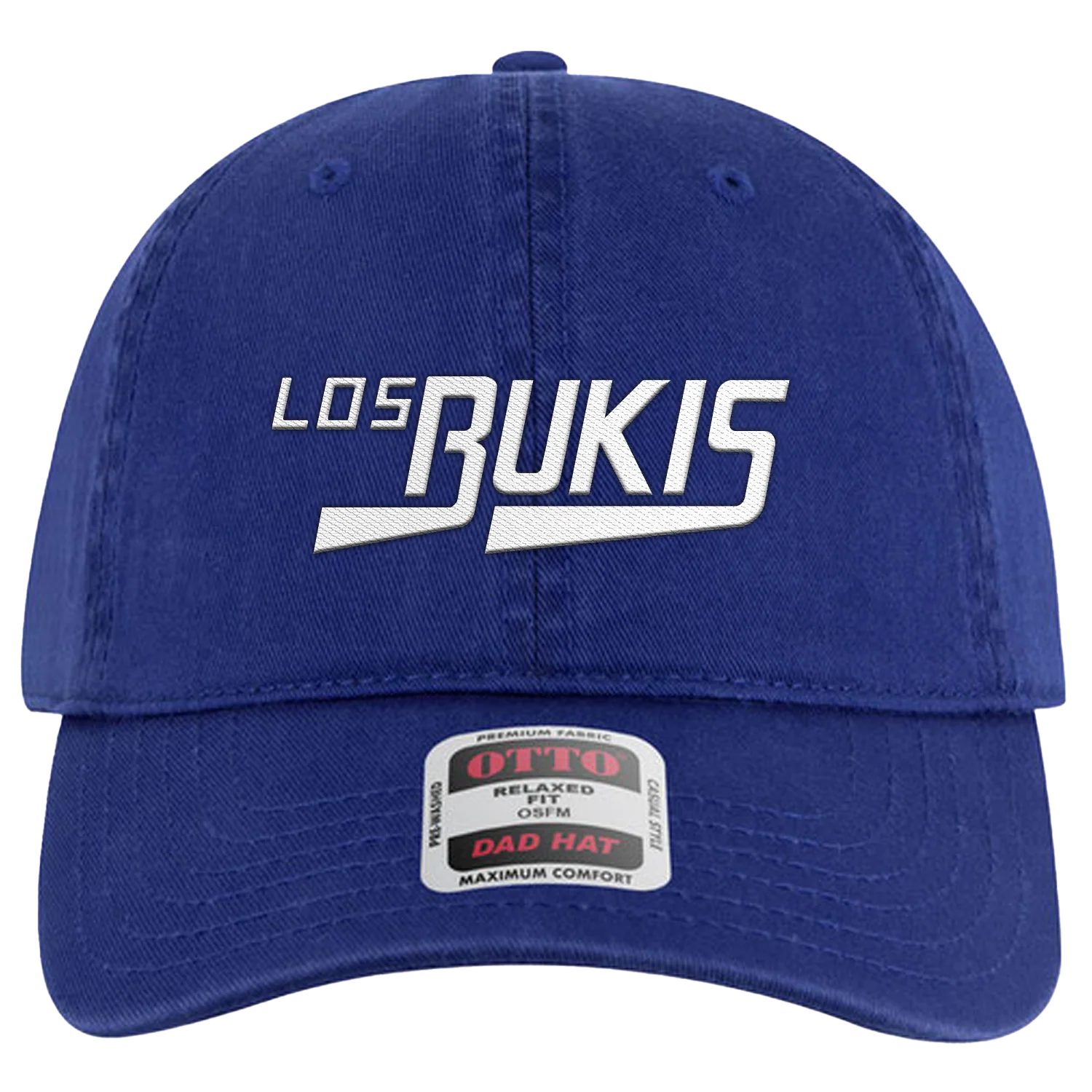 Los Bukis Blue Classic Logo Dad Hat in Royal Blue