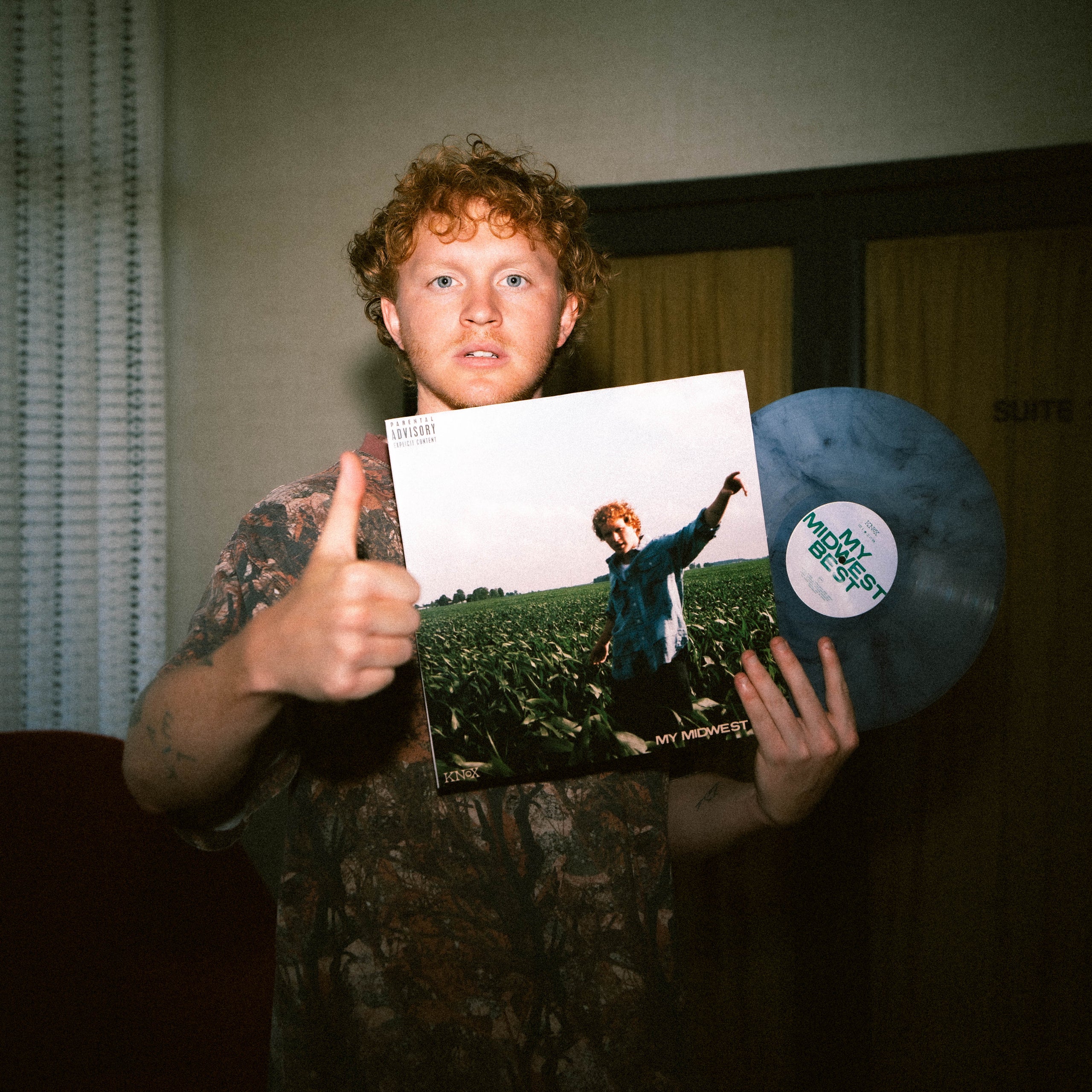 Knox My Midwest Best Album on Pure Denim Vinyl