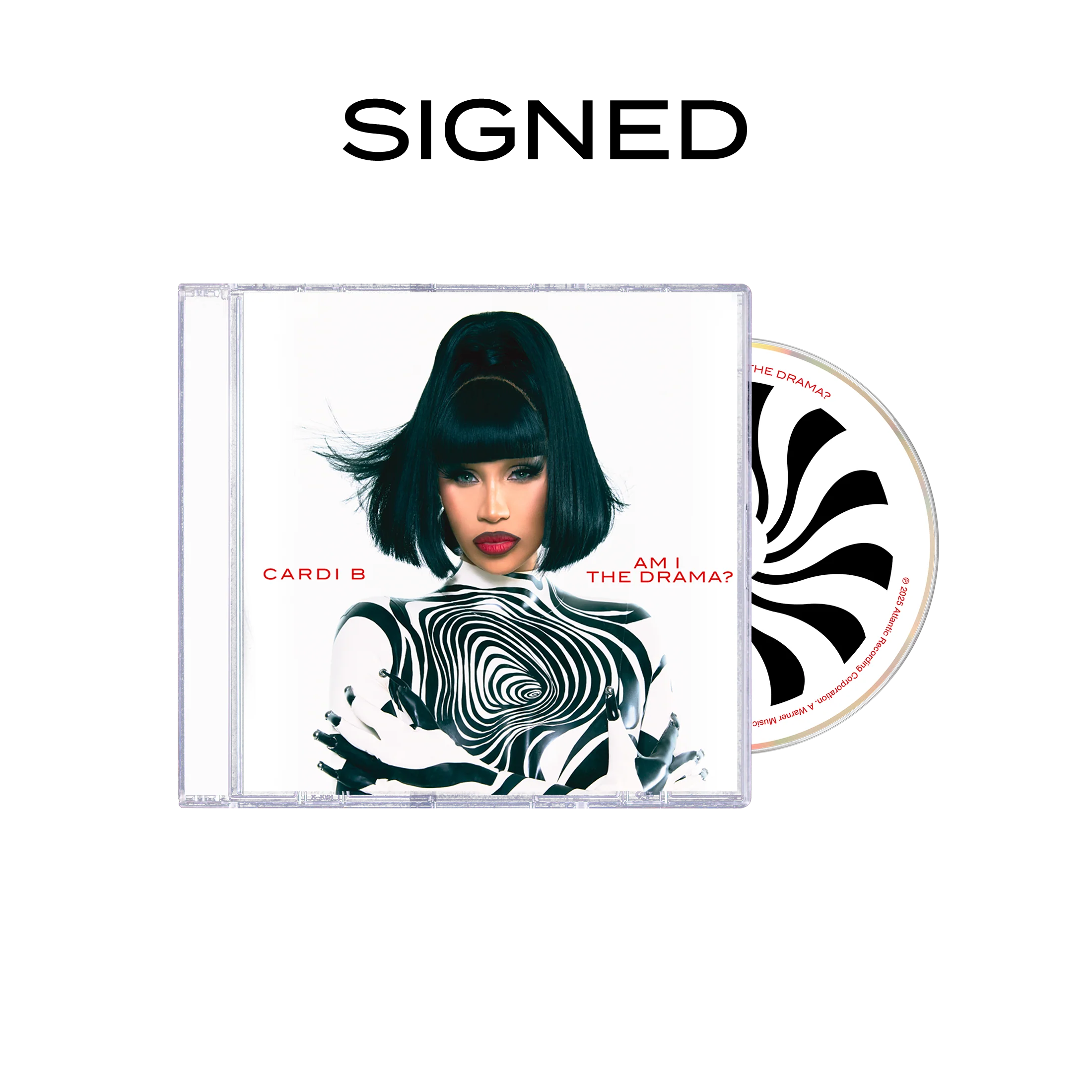 Cardi B AM I THE DRAMA? 签名 CD，附第四款磁吸封面
