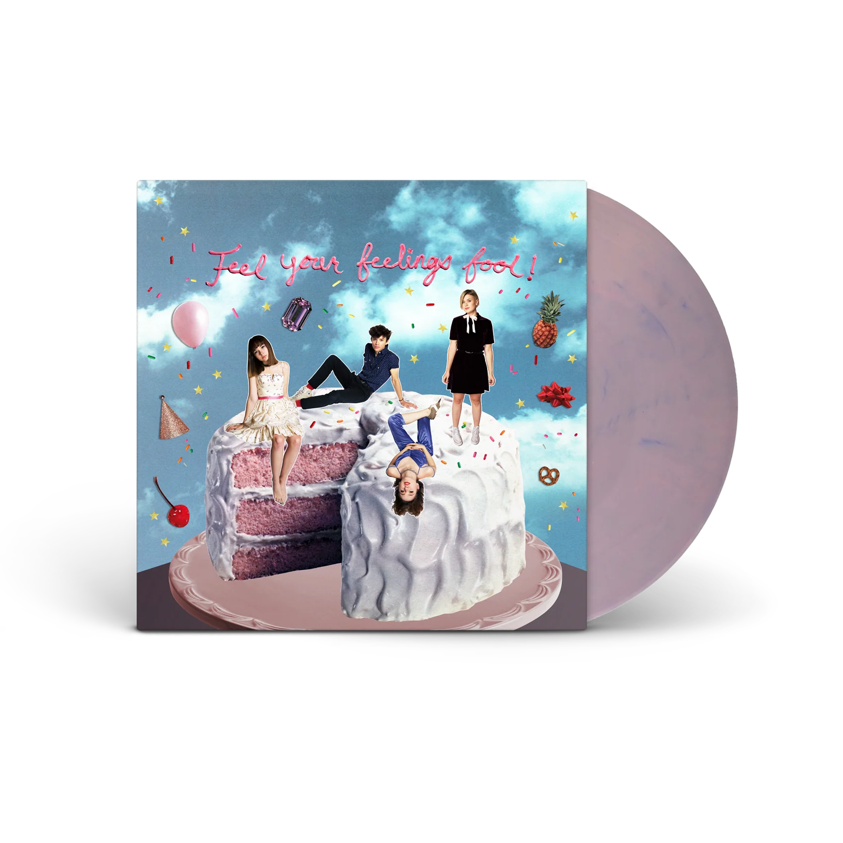 The Regrettes Feel Your Feelings Fool! Marbled Pink and Blue Vinyl
