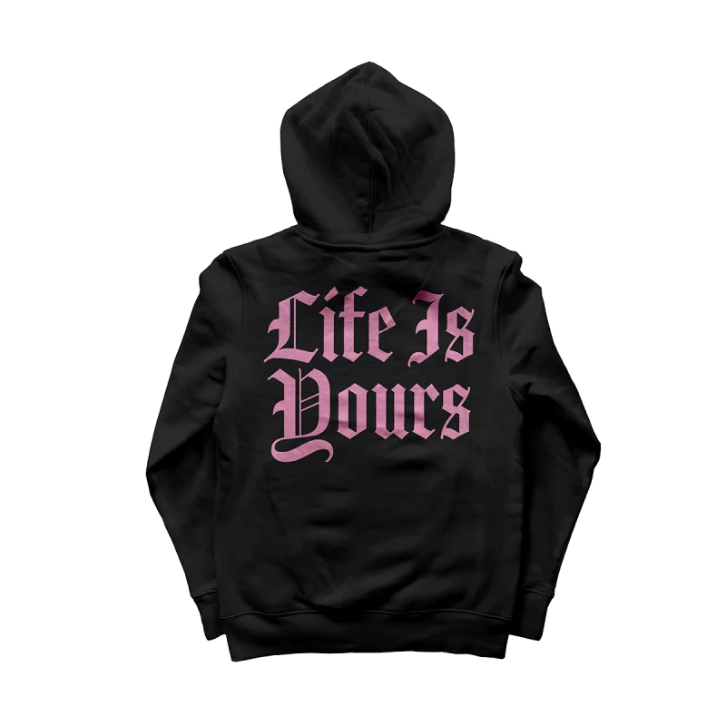 Life Is Yours Gothic Logo Hoodie