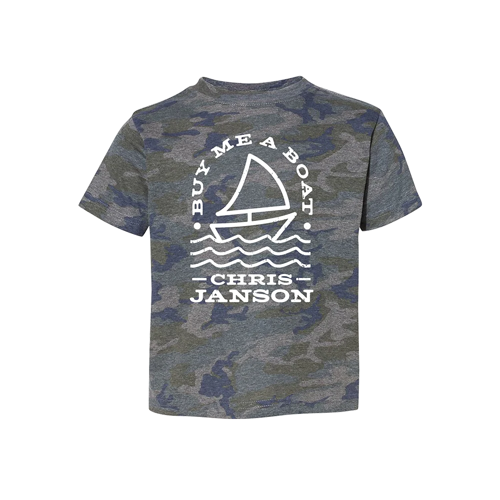 Chris Janson Buy Me A Boat 青少年款精梳环锭棉 T 恤