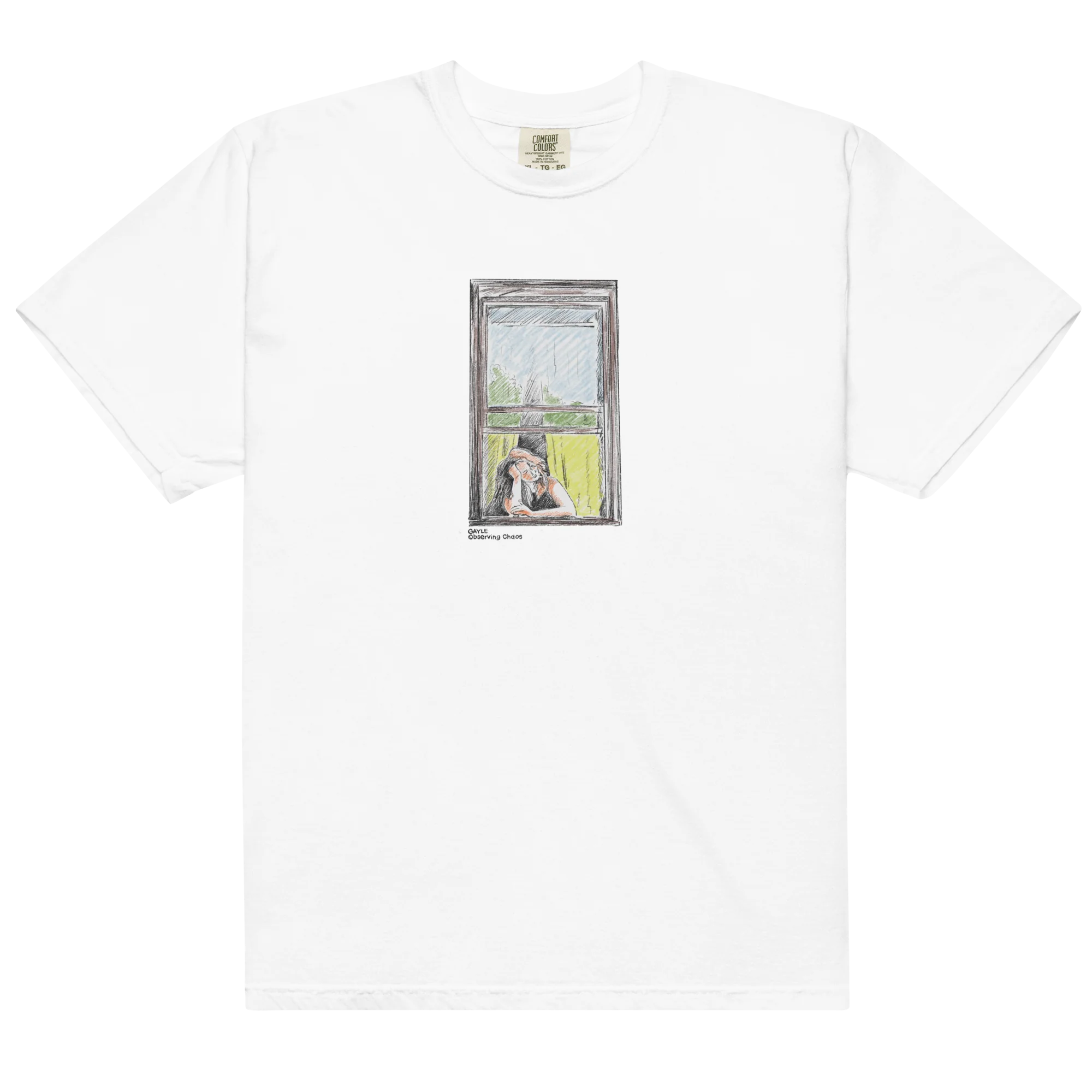Observing Chaos T-Shirt in White with Album Art