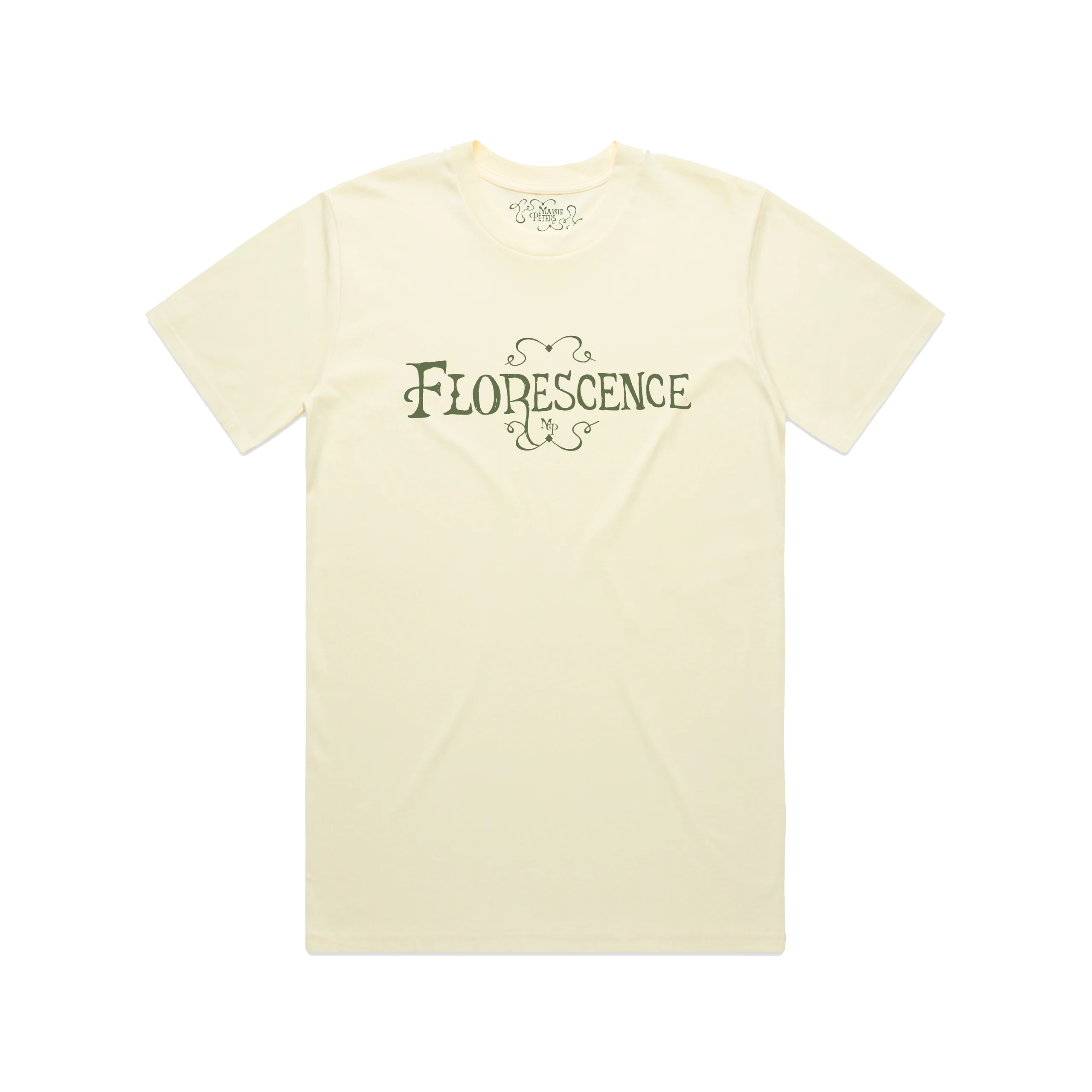 Maisie Peters Florescence T-Shirt in Butter Yellow Cotton