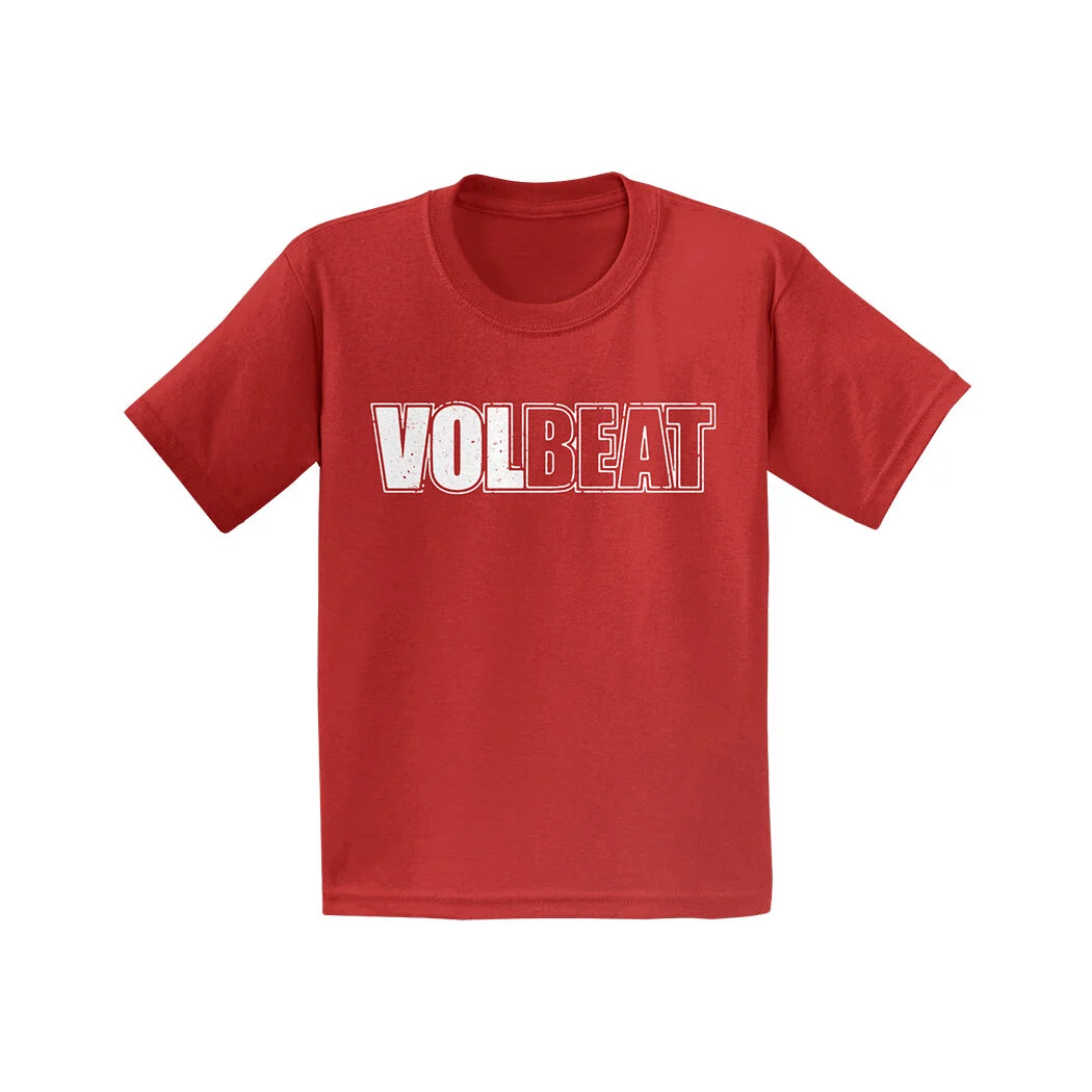 Volbeat 经典标志青少年 T 恤，深红色