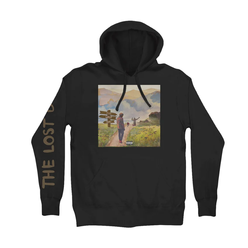 YBN Cordae Lost Boy Hoodie in Black with Cover Art Print
