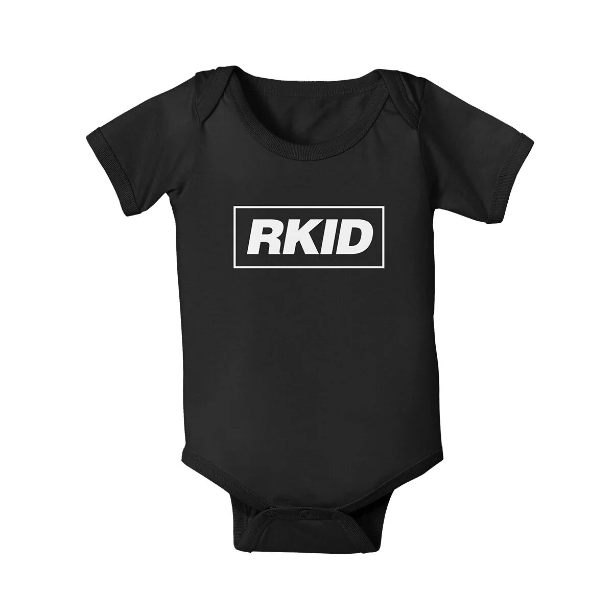 RKID Baby Grow Black Cotton Onesie Jumpsuit by Liam Gallagher