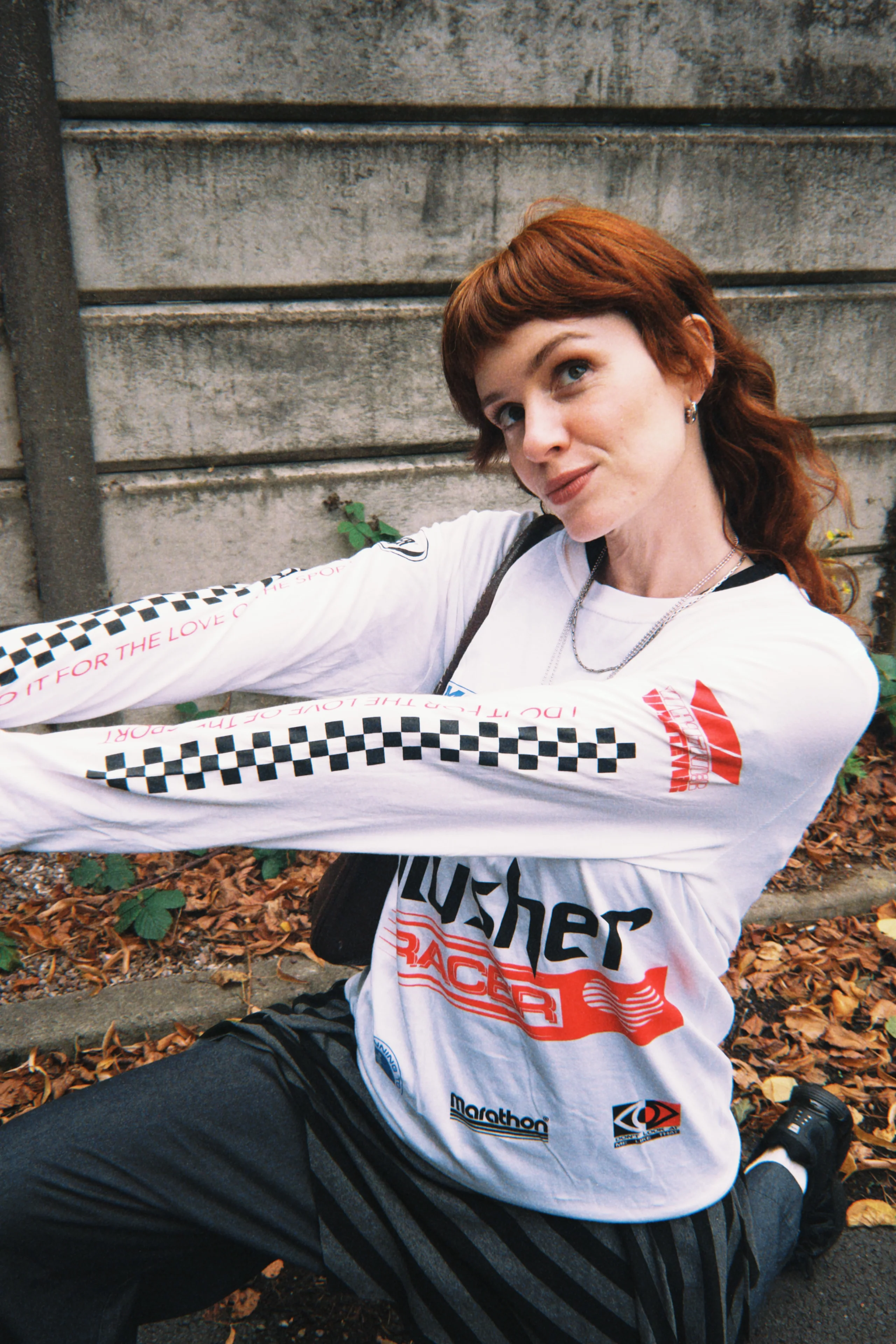Blusher Racer Long Sleeve T-Shirt AS Color Tee