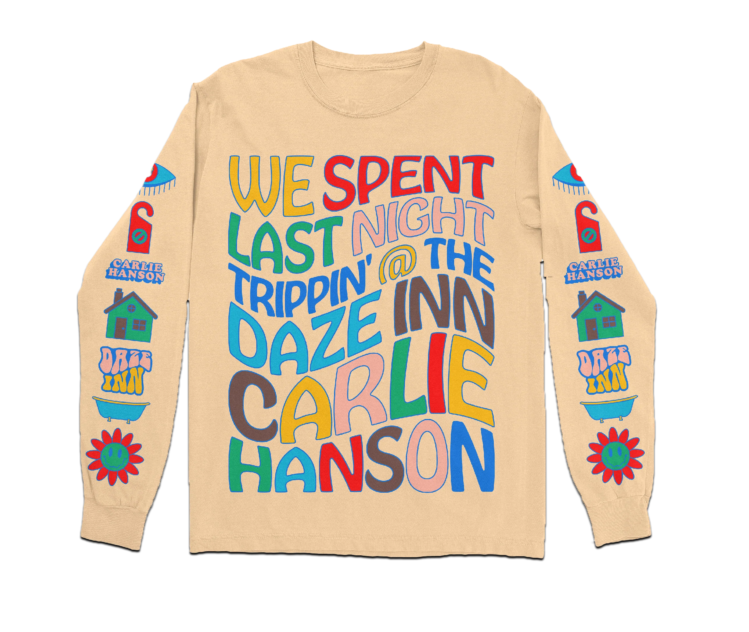 Daze Inn Long Sleeve T-Shirt in Sand by Carlie Hanson