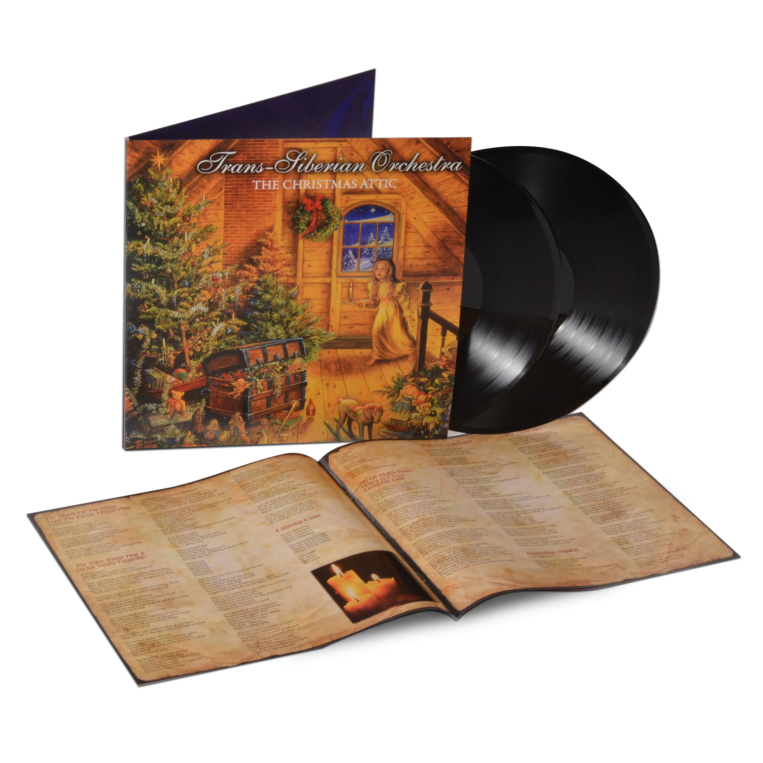 The Christmas Attic 25th Anniversary Black 2LP Vinyl from TSO
