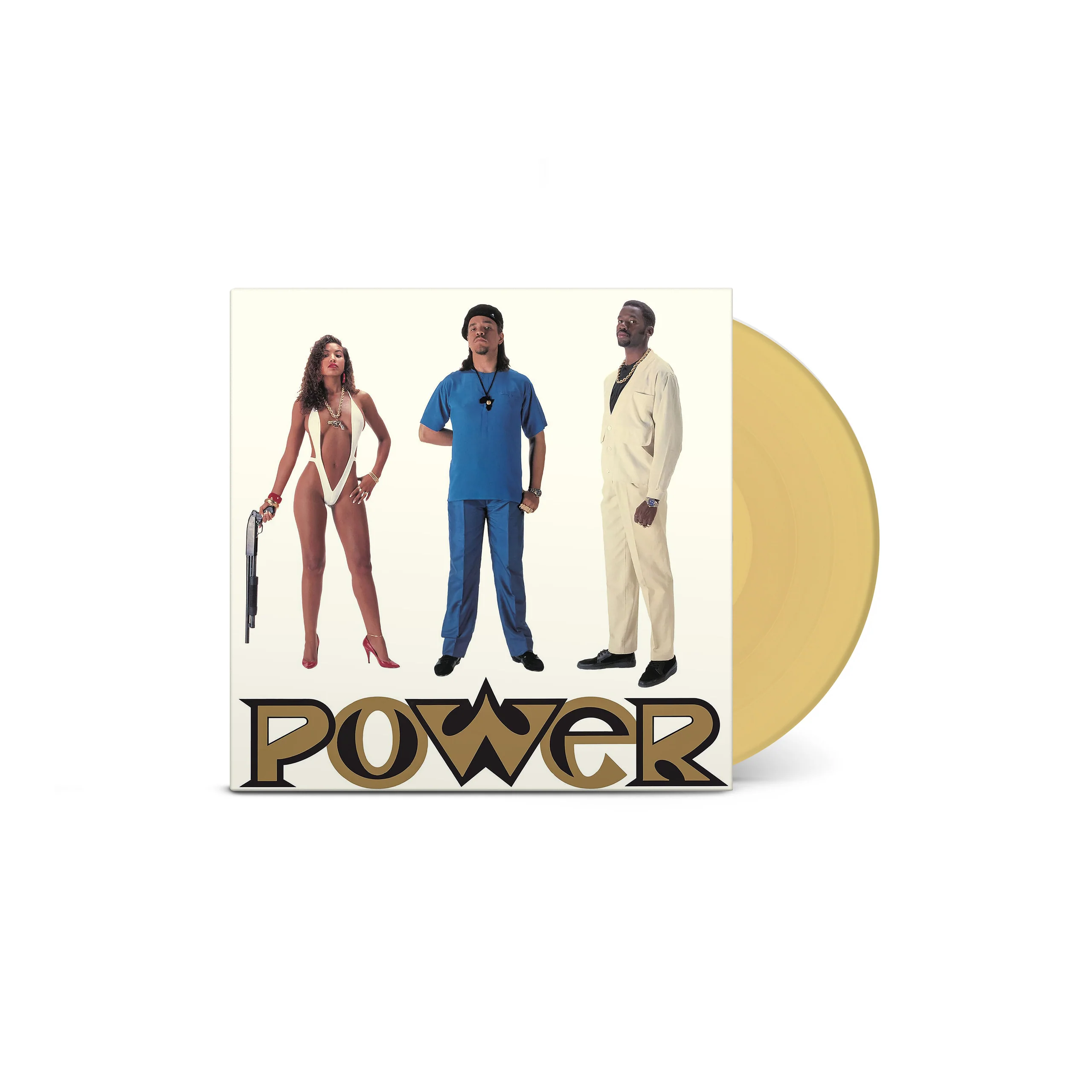 Ice-T Power 35th Anniversary LP Ice Cold Gold Color Vinyl