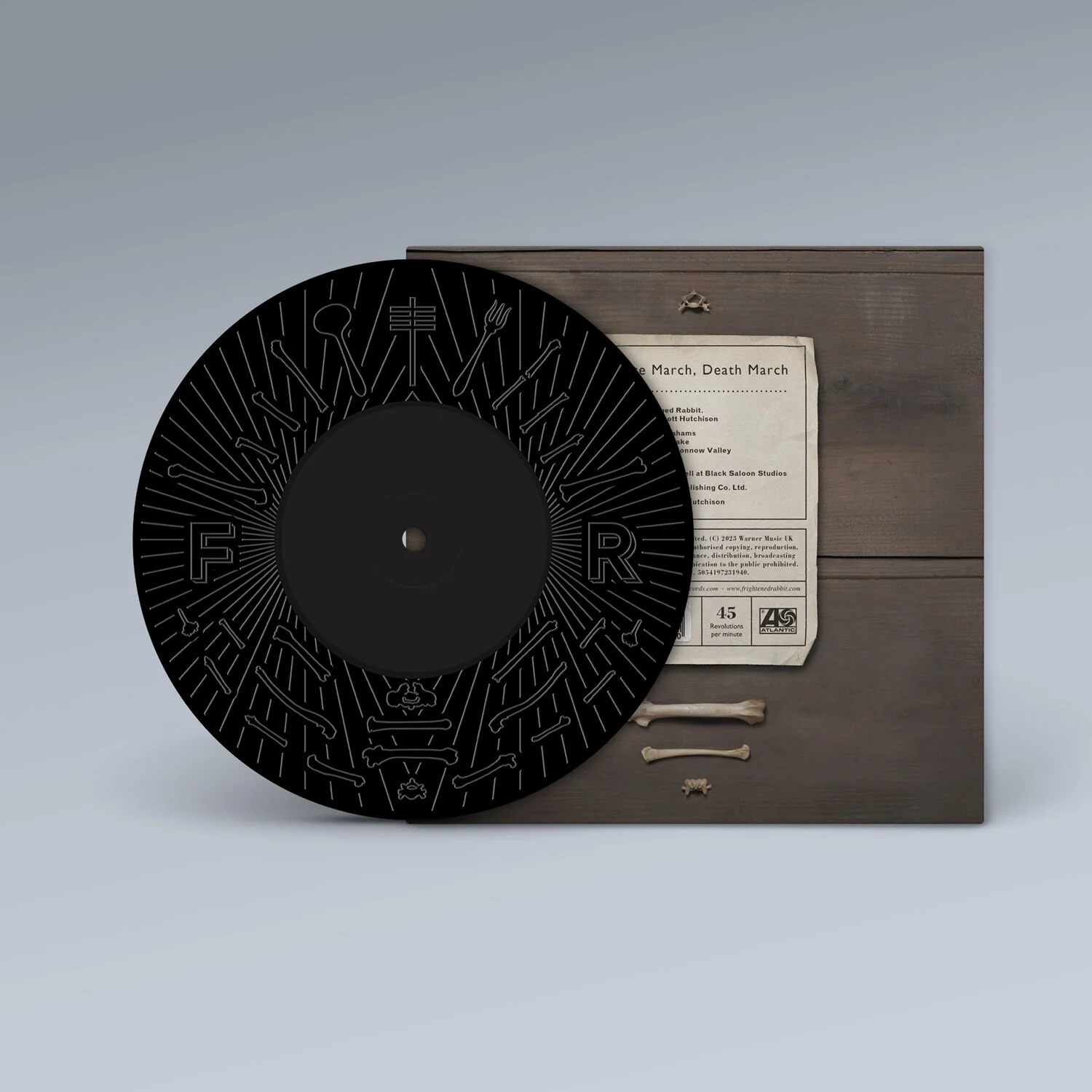 Late March, Death March 7" Single on Black Vinyl by Frightened Rabbit