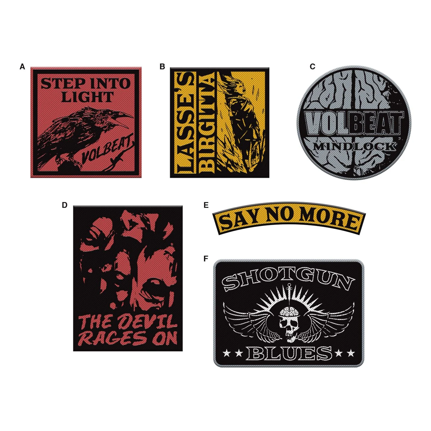 Volbeat Servant Of The Mind Embroidered Denim Jacket