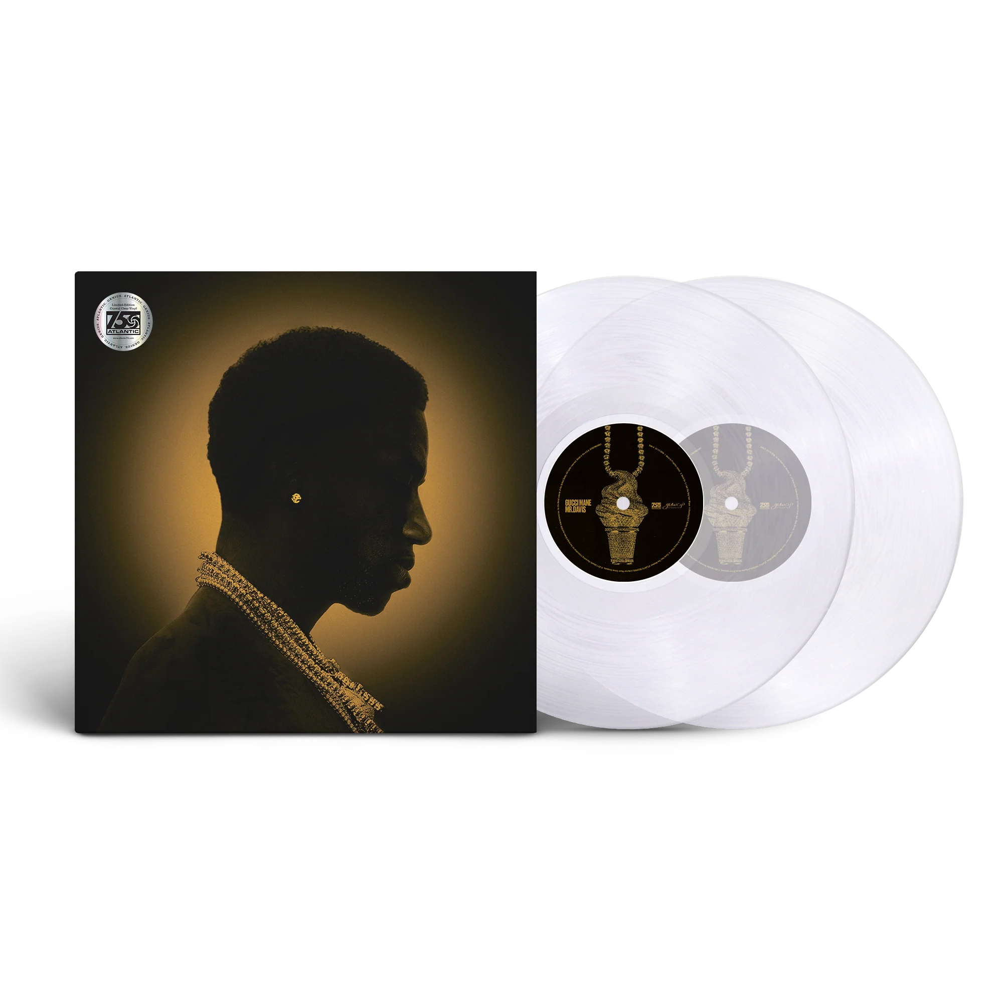 Gucci Mane Mr. Davis Double Clear LP Vinyl Reissue