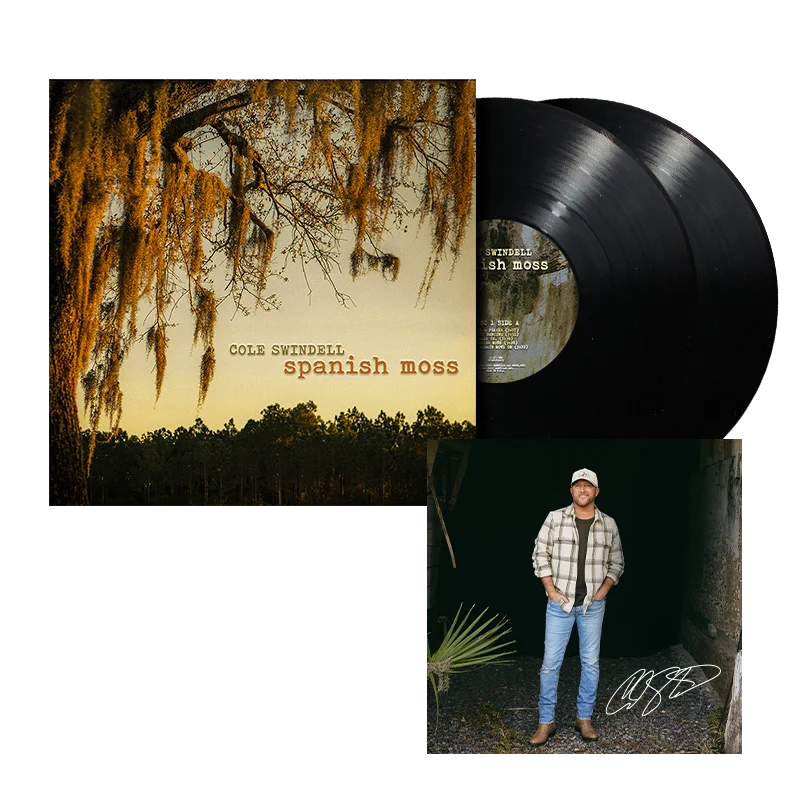 Cole Swindell Spanish Moss Signed 2-Disc Vinyl with Art Card