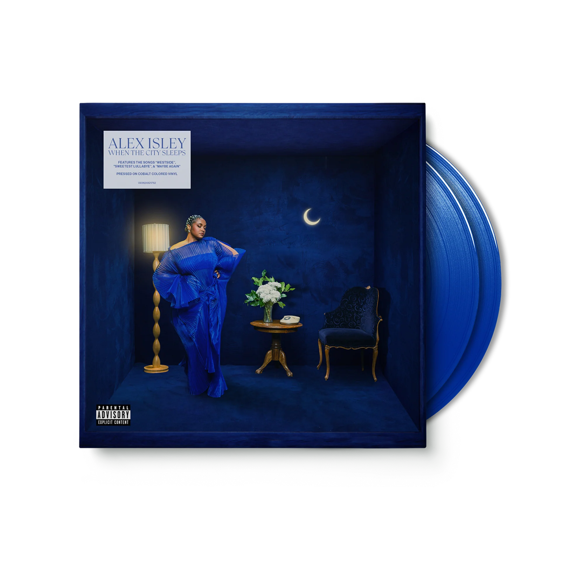 When The City Sleeps Cobalt Blue Vinyl in Single Jacket by Alex Isley