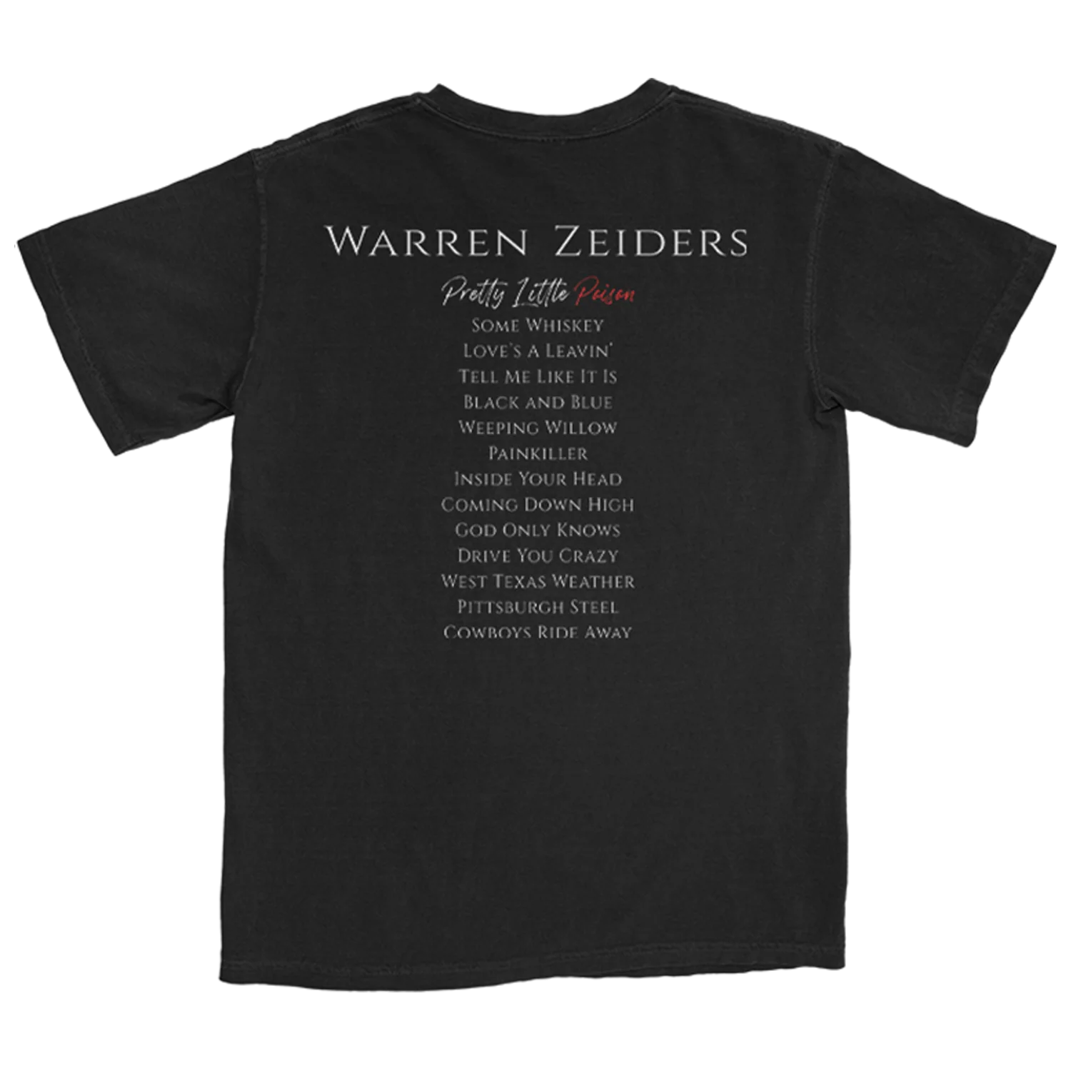 Pretty Little Poison T-Shirt by Warren Zeiders in Black Cotton