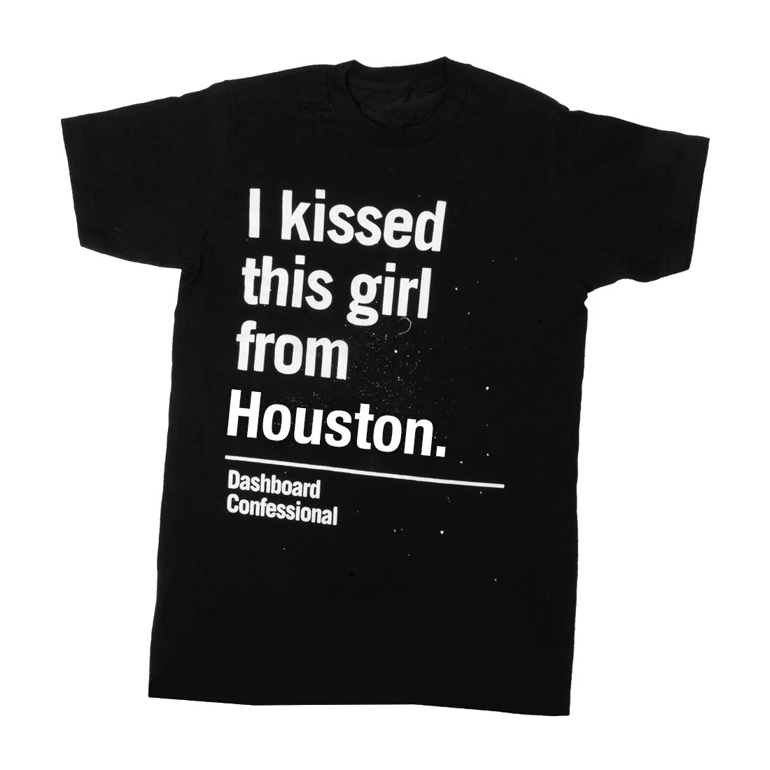Dashboard Confessional Kissed A Girl Houston Black T-Shirt