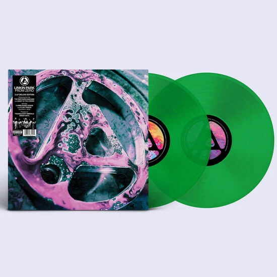 Linkin Park From Zero (DELUXE EDITION) TRANSLUCENT EMERALD Green Vinyl 2LP