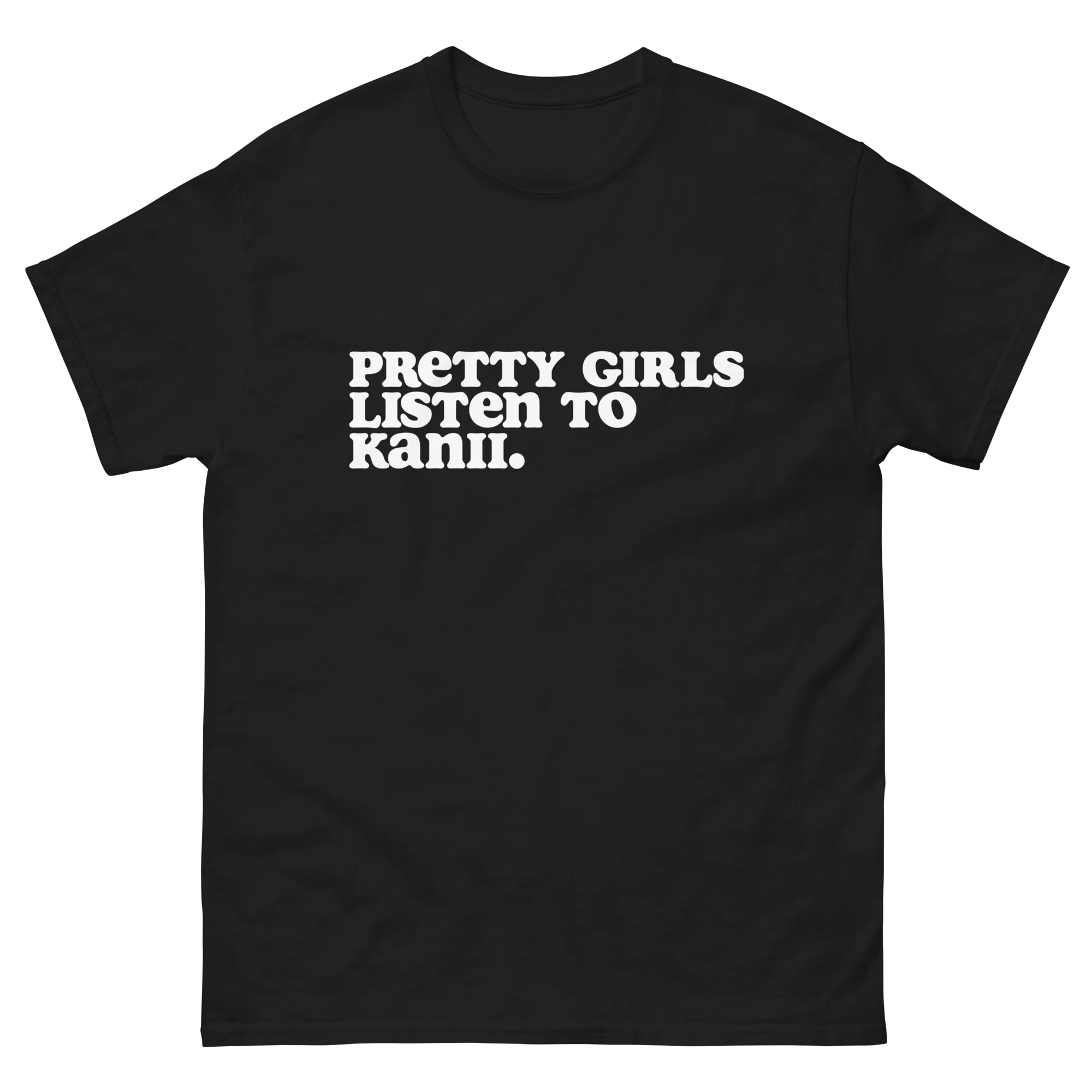 Kanii Pretty Girls Love Kanii Heavyweight Black T-Shirt