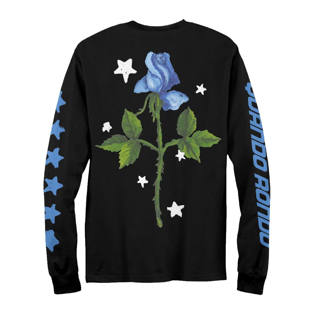 Quando Rondo Imperfect Flower Paint Long Sleeve Shirt