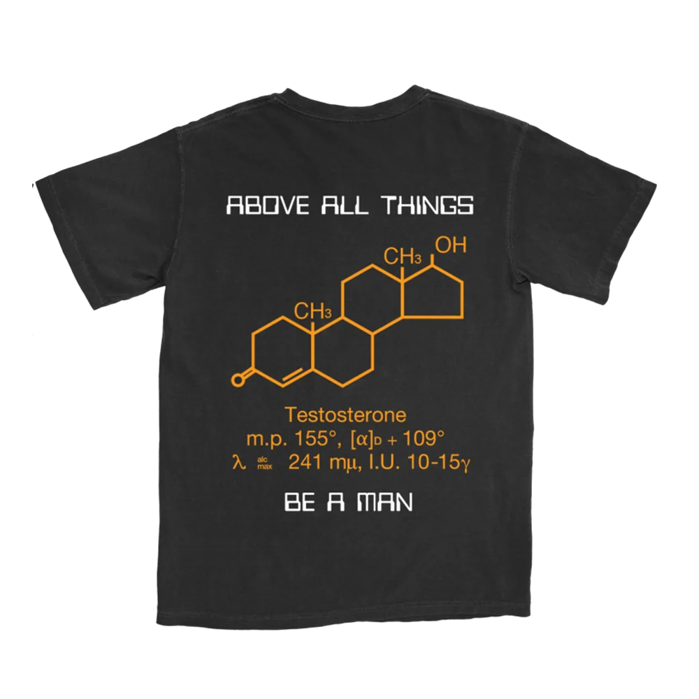 Type O Negative Be A Man T-Shirt With Orange Logo Print